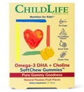 Gomitas Suplemento Omega-3 DHA + Colina para Niños - ChildLife Essentials, Sabor Natural a Fruta de la Pasión, 27 Tabletitas - imagen 1