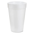 Vasos de espuma Dart 20J16 de 20 oz, 3.7 diámetro superior y 2.4 inferior, 6.1 de altura, paquete de 25 unidades - imagen 1