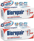 Biorepair: Pasta de Dientes Reparadora Rápida para Sensibilidad con microRepair, Nueva Fórmula - 2.5 Oz (75ml) Tubos (Paquete de 2) [Importación - imagen 1