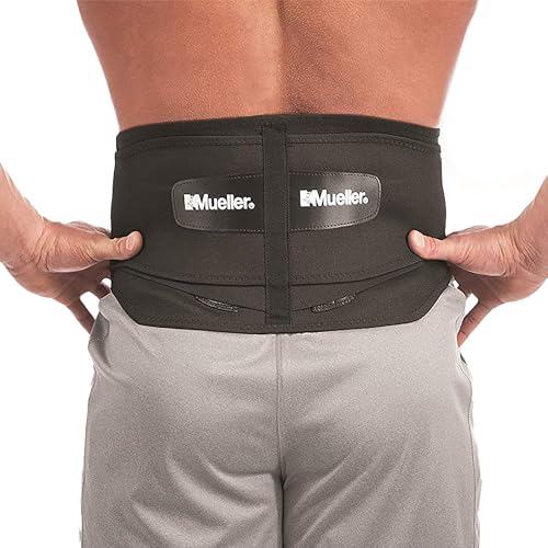 Faja Lumbar Ajustable MUELLER para Alivio del Dolor de Espalda Baja, Soporte para Hombres y Mujeres, Color Negro, Talla Única - imagen 3
