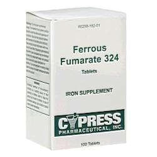 Cypress Pharmaceutical Ferroso Fumarato 324 Tabletas, Caja de 100 Unidades - imagen 3