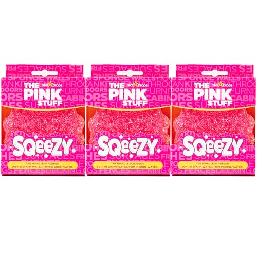 Stardrops – The Pink Stuff – Esponja Limpiadora SQeeZY, Solución Sin Rayones para una Limpieza Perfecta en Casa - Ideal para Cocinas, Baños y Uso - imagen 4