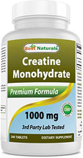 Creatina Monohidratada Best Naturals 1000 mg - 240 Tabletas - imagen 1