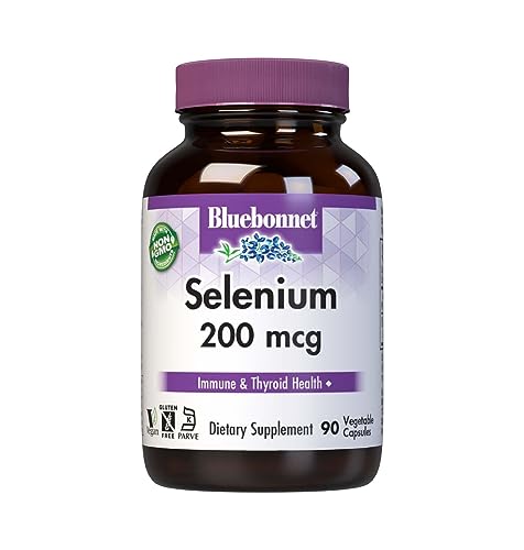 Cápsulas de Selenio Bluebonnet 200mcg (L-selenometionina) - Potente Antioxidante - Suplemento Vegano, No GMO, Sin Gluten - 90 Cápsulas Vegetales - imagen 4