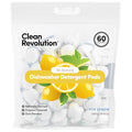 Pods de detergente para lavavajillas Clean Revolution, 60 unidades, con enzimas, sin aditivos químicos, sin residuos - LIMÓN SOL - Hecho en EE. UU. - imagen 1