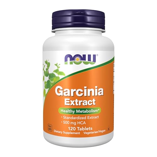 Suplementos NOW Foods, Garcinia (Garcinia Cambogia) 1,000 mg, Metabolismo Saludable*, Pérdida de Peso, 120 Tabletas - imagen 5