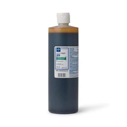 Solución Prep de Povidona Yodada Medline, Pint – 10% Povidona Yodada, 1% Yodo Disponible – Antiséptico Quirúrgico y de ros Auxilios - imagen 2