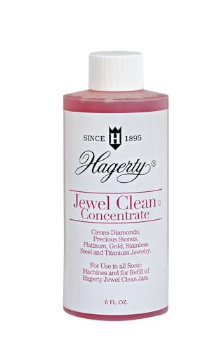 Hagerty Jewel Clean Concentrado - Solución Líquida Limpiadora Ultrasonido para Joyería, Limpia Oro y Plata - Botella de 6 Fl Oz - imagen 1
