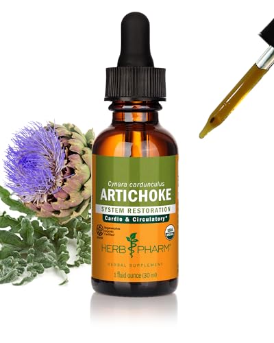 Extracto Herbal Líquido de Alcachofa Herb Pharm: Hoja de Alcachofa Orgánica para Soporte Cardiovascular, Circulatorio y Digestivo, Apoyo Hepático | - imagen 2