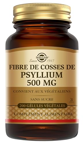 Fibra de Cáscaras de Psyllium Solgar 200 Cápsulas Vegetales - imagen 1