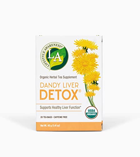 Tés de Conciencia Lifestyle, Té Detox Dandy para Hígado Sin Cafeína, 20 Bolsitas - imagen 6