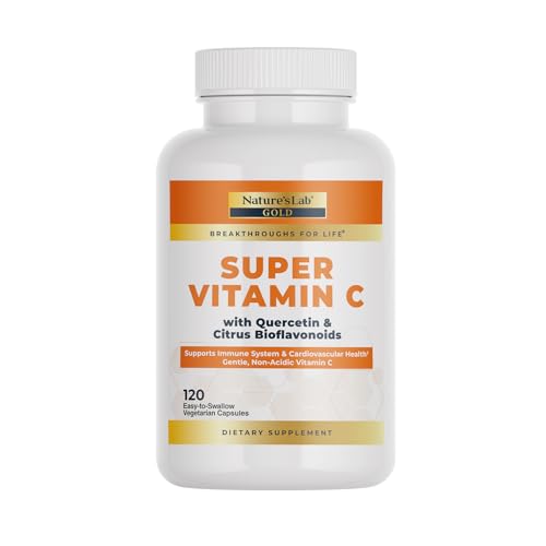 Suplemento de Vitamina C Oro de Nature’s Lab 1000mg – Apoyo al Sistema Inmunológico – Con Complejo de Bioflavonoides y Quercetina – No Ácido, No OGM, - imagen 4