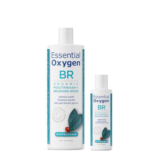 Enjuague Bucal Orgánico Certificado BR de Essential Oxygen, 2 Piezas, 16 Oz, Sin Alcohol, Para Dientes Más Blancos y Aliento Fresco, Sabor Menta - imagen 3