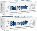 Pasta de Dientes Blanqueadora Biorepair Pro White con microRepair - 2.5 oz (75ml) Tubos (Paquete de 2) [Importación Italiana] - imagen 1