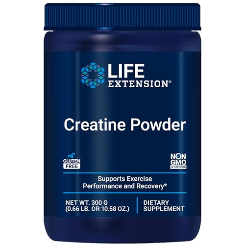 Creatina en Polvo Life Extension, Apoyo Muscular, Monohidrato de Creatina, Rendimiento y Recuperación en Ejercicio, Sin Gluten, No GMO, Sabor Neutro, - imagen 5