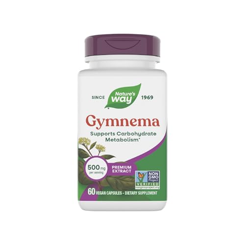 Extracto Premium de Gymnema de Nature's Way, Apoya el Metabolismo de Carbohidratos, 500 mg por Porción, 60 Cápsulas Veganas, Verificado No OGM - imagen 5
