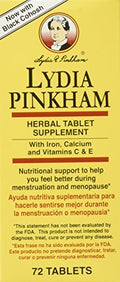Tabletas Suplemento Herbal Lydia Pinkham para Apoyo Menstrual y Menopausia, 72 Contenido - imagen 1