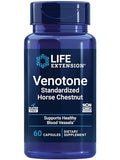 Life Extension Venotone – Castaño de Indias Estandarizado – Promueve un Equilibrio Saludable de Fluidos – Libre de Gluten, No OGM – 60 Cápsulas - imagen 1
