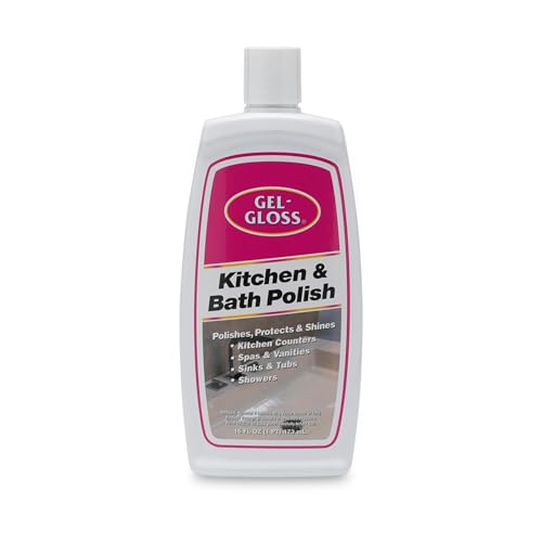 Gel-Gloss Limpiador y Pulidor para Cocina y Baño | Cera de Carnauba | Elimina Manchas de Agua, Rayones y Manchas | Restaura Color y Brillo | 16 oz. - imagen 5