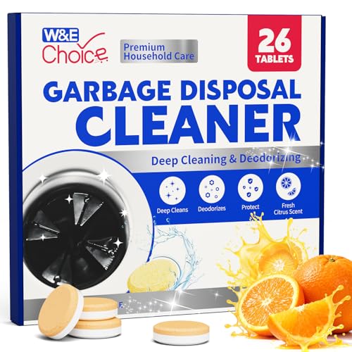 Tabletas Limpiadoras y Desodorantes para Desechos W&E Choice - Paquete de 26, Tabletas Espumosas XL, Aroma Cítrico, Seguras para Fosas Sépticas, - imagen 2