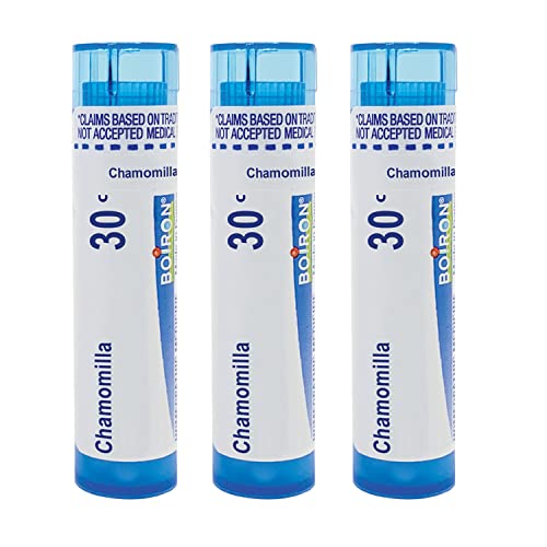 Boiron Chamomilla 30C para Aliviar la Irritabilidad, Inquietud y Problemas de Sueño - Paquete de 3 (240 Gránulos) - imagen 1