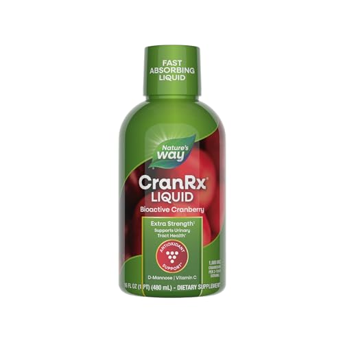 Nature's Way CranRx Extra Fuerte Líquido, Apoya la Salud del Tracto Urinario, 1,000 mg de Arándano por Porción de 2 Cucharadas, 16 Oz, Libre de - imagen 1