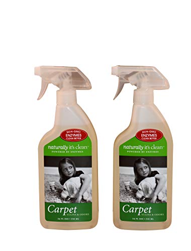 Limpiador de Manchas y Olores para Alfombras Naturally It's Clean; Enzimas a Base de Plantas para Manchas de Mascotas, Comida, Grasa y Tinta, 24oz - imagen 2