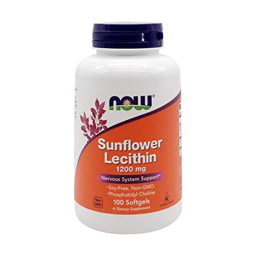 NOW FOODS Lecitina de Girasol 1200MG, 100 Cápsulas - imagen 2