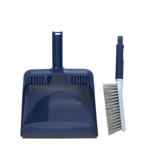 Set de recogedor y cepillo Casabella Wayclean, angulado, mediano, color gris con detalles en verde y topo - imagen 6