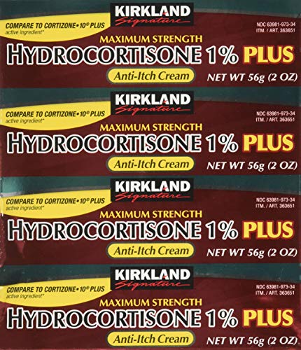 Crema de Hidrocortisona 1% con Aloe Kirkland Signature, Máxima Potencia, 2 oz (paquete de 4) - imagen 2