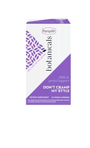 Suplemento Pamprin Botanicals para apoyo en PMS y menstruación, con Ashwagandha, Magnesio, Cúrcuma, Vitamina B6 y Vitex, 22 cápsulas - imagen 6