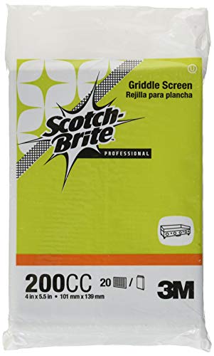 Pantallas para Plancha Scotch-Brite 200CC, 4″ x 5.5″, Paquete de 20 Almohadillas para Limpiar Parrillas – Elimina Grasa Carbonizada y Alimentos - imagen 4