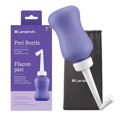 Botella Peri Lansinoh Invertida para Cuidado Postparto y Limpieza Suave, 12.2 Onzas - imagen 1