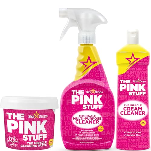 Stardrops The Pink Stuff Paquete Milagroso de Limpieza – Pasta, Spray y Limpiador Crema Multiusos (3 Piezas) – Fuerte con Manchas, Suave con - imagen 2