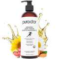 PURA D'OR Aceite Orgánico para Masaje Deportivo de 16 Oz - Jojoba, Girasol, Almendra, Toronja y Eucalipto - Alivia el Dolor Muscular - imagen 1