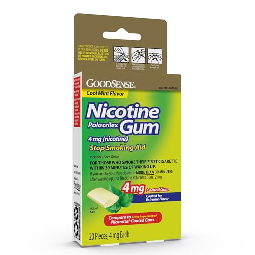 Chicle GoodSense con Nicotina Polacrilex 4 mg, Sabor Menta, Ayuda para Dejar de Fumar - imagen 1
