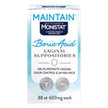 Suplementos de Ácido Bórico para Mujeres de The Makers of Monistat, 30 Insertos Sin Fragancia para Control de Olores Vaginales y Balance de pH - imagen 1