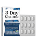 Paquete Doble Renew Life 3 Day Cleanse | Fórmula Herbal Avanzada | Ayuda a Reducir la Hinchazón y Retención de Agua | 2 Paquetes (12 Cápsulas Cada - imagen 1
