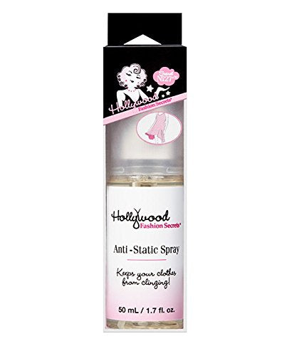 Hollywood Fashion Secrets Spray Antiestático para Ropa, Eliminador de Estática para Piel y Ropa, Tamaño Viaje, 1.7 fl oz - imagen 4