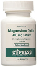 Tabletas de Óxido de Magnesio Cypress 400 Mg, 120 Tabletas, Paquete de 3 - imagen 1