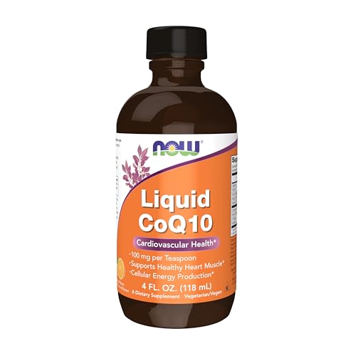 NOW Suplementos, CoQ10 Líquido, 100 mg por Cucharadita, con Vitaminas B, Endulzado con Xilitol, 4 Onzas - imagen 2