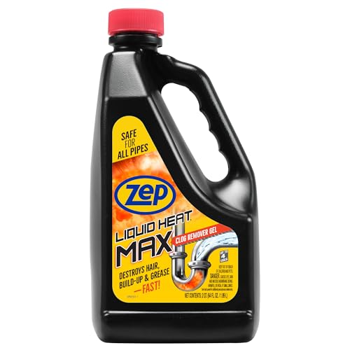Gel Removedor de Tapones Zep Liquid Heat Max - Elimina Cabello, Acumulación y Grasa - 64 oz. - imagen 3