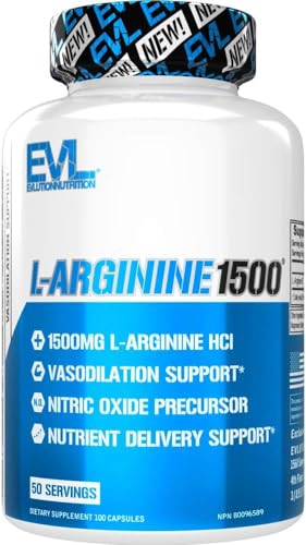 Suplemento Evlution Nutrition de Óxido Nítrico L-Arginina - Alta Potencia con 1500mg de L-Arginina HCL para Mejores Bombas, Energía, Crecimiento - imagen 2