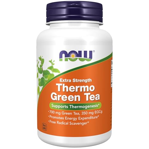 Suplementos NOW Foods, Thermo Green Tea™, Extra Fuerte, 700 mg de Té Verde y 350 mg de EGCg, 90 Cápsulas Veganas - imagen 1