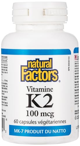 Natural Factors, Vitamina K2 120 mcg, Apoya la Salud Ósea y Vascular, 60 Cápsulas - imagen 5