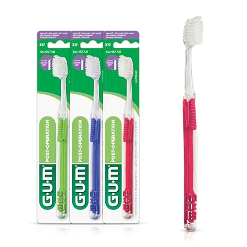 Cepillo de Dientes Extra Suave Gum Post-Cirugía, Cerdas Súper Suaves para Encías Sensibles, 1 Cuenta, Paquete de 3 - imagen 6