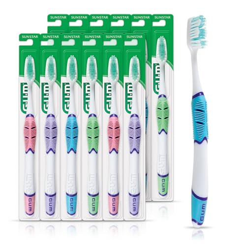 Cepillo de Dientes GUM Technique Sensitive Care, 516PG, Cabezal Completo, Cerda Ultra Suave, Muestra Profesional, 1 Cuenta (Paquete de 12) - imagen 1
