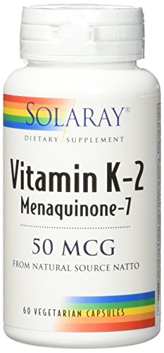 SOLARAY Vitamina K-2 como MK-7 50 mcg - Suplemento de Vitamina K2 MK7 para la Salud Ósea, 60 Cápsulas Veganas para Hombres y Mujeres - imagen 3