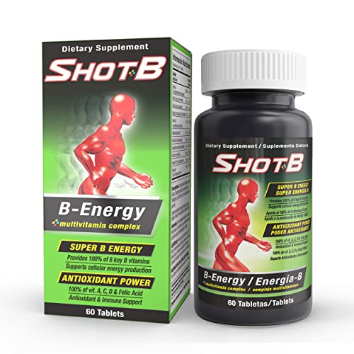 Complejo Multivitamínico Shot B, B-Energy, Vitaminas B con Antioxidantes, A, C, D, E y Ácido Fólico para Energía Celular y Salud Inmunológica - 60 - imagen 5