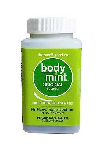 Body Mint Original | Suplemento Desodorante de Clorofila para Frescura Total | Desodorante Interno a Base de Plantas Sin Aluminio | 50 tabletas - imagen 1